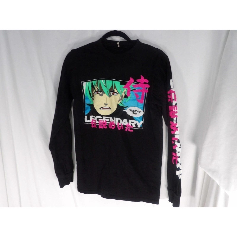 Zuni Boys Black Long Sleeve Trust No One Legendary Graphic T Shirt Size Small